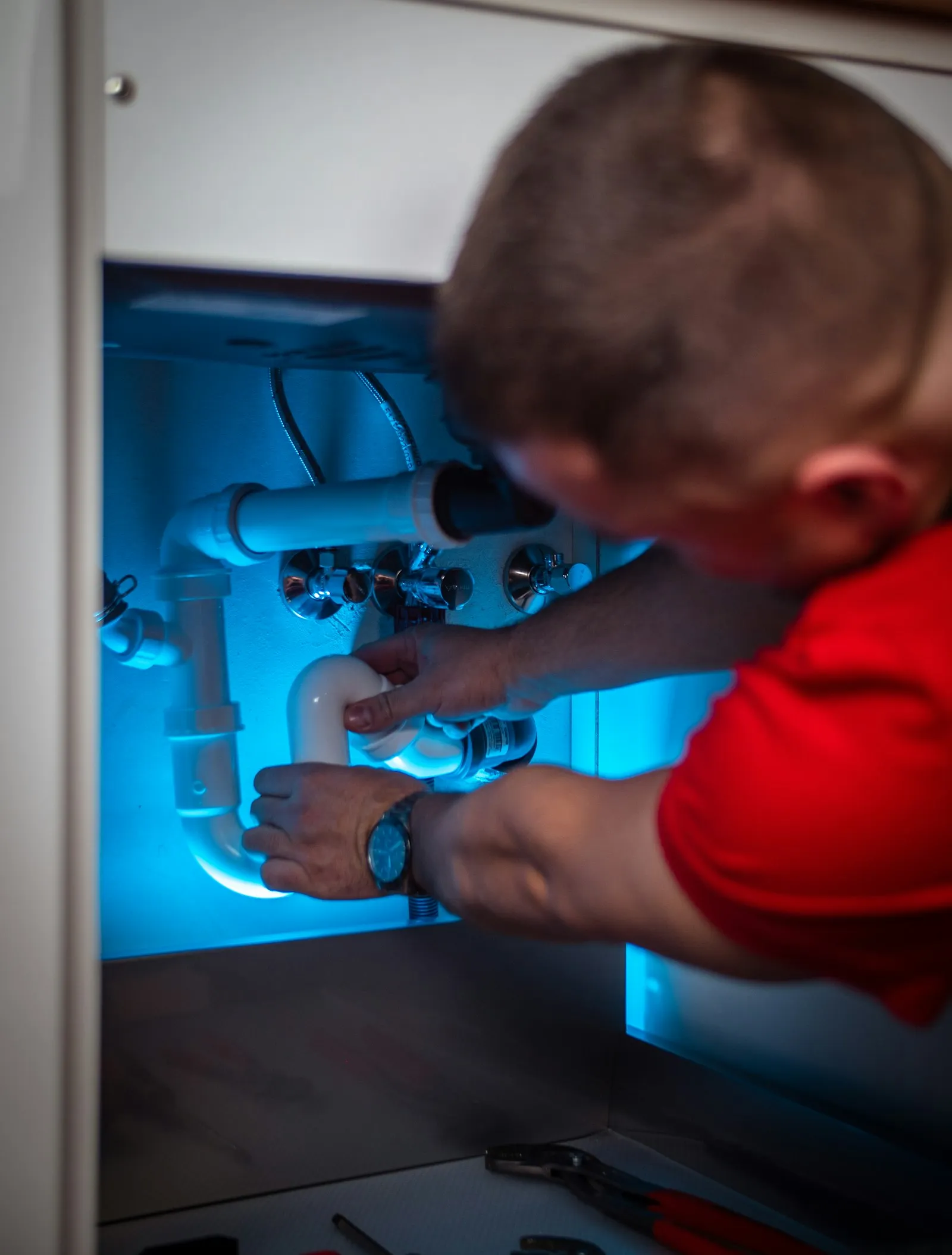 Commercial plumbing work